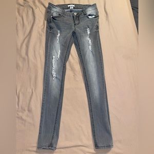 Blue Asphalt Skinny Jeans